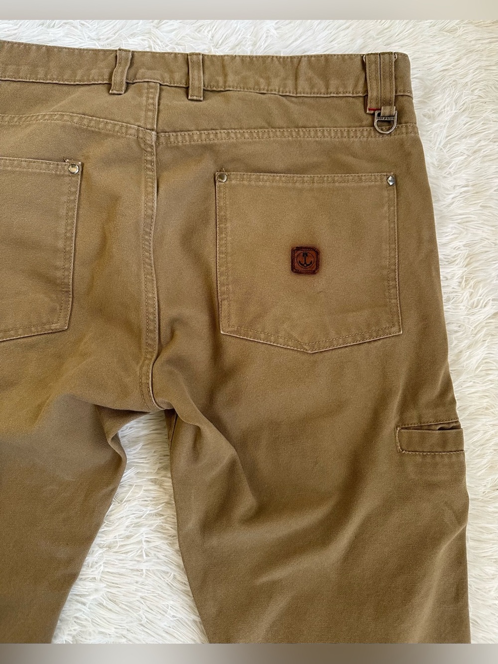 Iron & Resin Double Knee Journeyman Pants Mens 36  Canvas Carpenter workwear - Picture 7 of 14